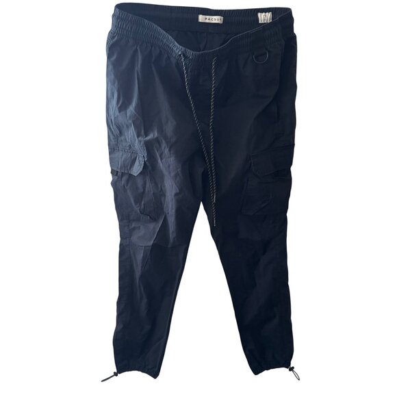PacSun Cargo Jogger Blue Pants Womens Size M With packets  Y2K style skate - Picture 1 of 10
